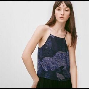 Aritizia Wilfred 100% Silk Rians Floral Cami Sz M